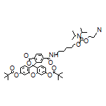 6-[[6-[[(2-Cyanoethoxy)(diisopropylamino)phosphino]oxy]hexyl]carbamoyl]-3-oxo-3H-spiro[isobenzofuran-1,9’-xanthene]-3’,6’-diyl Bis(2,2-dimethylpropanoate)