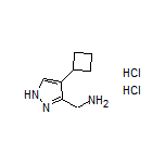(4-Cyclobutyl-3-pyrazolyl)methanamine Dihydrochloride