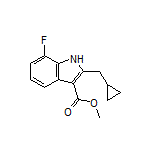 Methyl 2-(Cyclopropylmethyl)-7-fluoro-1H-indole-3-carboxylate