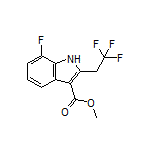 Methyl 7-Fluoro-2-(2,2,2-trifluoroethyl)-1H-indole-3-carboxylate
