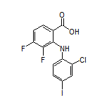 2-[(2-Chloro-4-iodophenyl)amino]-3,4-difluorobenzoic Acid