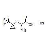 (R)-2-Amino-3-[1-(trifluoromethyl)cyclopropyl]propanoic Acid Hydrochloride