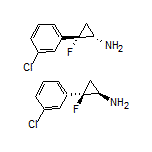 rel-(1S,2S)-2-(3-Chlorophenyl)-2-fluorocyclopropanamine