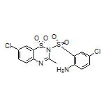 2-[(2-Amino-5-chlorophenyl)sulfonyl]-7-chloro-3-methyl-2H-benzo[e][1,2,4]thiadiazine 1,1-Dioxide