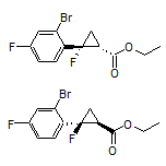 Ethyl rel-(1R,2R)-2-(2-Bromo-4-fluorophenyl)-2-fluorocyclopropanecarboxylate