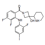 [3,4-Difluoro-2-[(2-fluoro-4-iodophenyl)amino]phenyl][3-hydroxy-3-(piperidin-2-yl)azetidin-1-yl]methanone