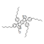 4,4,9,9-Tetrakis(4-hexylphenyl)-4,9-dihydro-s-indaceno[1,2-b:5,6-b’]dithiophene-2-carbaldehyde