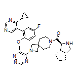 [2-[6-[2-(4-Cyclopropyl-5-pyrimidinyl)-4-fluorophenoxy]-1,2,4-triazin-5-yl]-2,7-diazaspiro[3.5]nonan-7-yl][(1S,3aR,6aS)-octahydrocyclopenta[c]pyrrol-1-yl]methanone