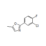 2-(3-Chloro-4-fluorophenyl)-5-methyloxazole