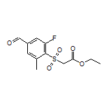 Ethyl 2-[(2-Fluoro-4-formyl-6-methylphenyl)sulfonyl]acetate