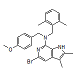 5-Bromo-N-(2,6-dimethylbenzyl)-N-(4-methoxybenzyl)-2,3-dimethyl-6-azaindole-7-amine