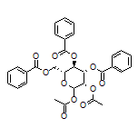 (2R,3R,4S,5S)-5,6-Diacetoxy-2-[(benzoyloxy)methyl]tetrahydro-2H-pyran-3,4-diyl Dibenzoate