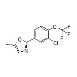 2-[3-Chloro-4-(trifluoromethoxy)phenyl]-5-methyloxazole