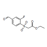 Ethyl 2-[(2-Fluoro-4-formylphenyl)sulfonyl]acetate