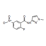 2-Fluoro-N-(1-methyl-3-pyrazolyl)-5-nitrobenzamide
