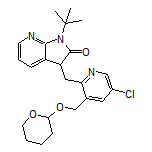 1-(tert-Butyl)-3-[[5-chloro-3-[[(tetrahydro-2H-pyran-2-yl)oxy]methyl]pyridin-2-yl]methyl]-1,3-dihydro-2H-pyrrolo[2,3-b]pyridin-2-one