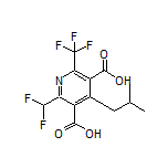 2-(Difluoromethyl)-4-isobutyl-6-(trifluoromethyl)pyridine-3,5-dicarboxylic Acid