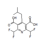 2,6-Bis(difluoromethyl)-4-isobutylpyridine-3,5-dicarboxylic Acid
