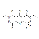Diethyl 4-Chloro-2-(difluoromethyl)-6-(trifluoromethyl)pyridine-3,5-dicarboxylate
