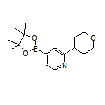 2-Methyl-6-(tetrahydro-2H-pyran-4-yl)pyridine-4-boronic Acid Pinacol Ester