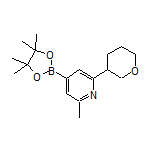 2-Methyl-6-(tetrahydro-2H-pyran-3-yl)pyridine-4-boronic Acid Pinacol Ester