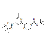 2-(4-Boc-morpholin-2-yl)-6-methylpyridine-4-boronic Acid Pinacol Ester