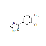5-(3-Chloro-4-methoxyphenyl)-3-methyl-1,2,4-oxadiazole