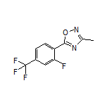 5-[2-Fluoro-4-(trifluoromethyl)phenyl]-3-methyl-1,2,4-oxadiazole