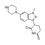 3-[1-Methyl-6-(1-piperazinyl)-3-indazolyl]piperidine-2,6-dione