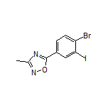 5-(4-Bromo-3-iodophenyl)-3-methyl-1,2,4-oxadiazole