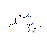 5-[2-Methoxy-5-(trifluoromethyl)phenyl]-3-methyl-1,2,4-oxadiazole