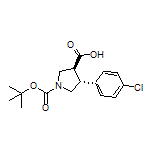 (3S,4R)-1-Boc-4-(4-chlorophenyl)pyrrolidine-3-carboxylic Acid