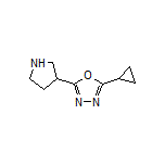 2-Cyclopropyl-5-(pyrrolidin-3-yl)-1,3,4-oxadiazole