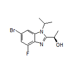 (R)-1-(6-Bromo-4-fluoro-1-isopropyl-1H-benzo[d]imidazol-2-yl)-1-ethanol