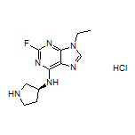 (S)-9-Ethyl-2-fluoro-N-(pyrrolidin-3-yl)-9H-purin-6-amine Hydrochloride