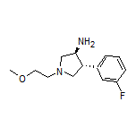 (3S,4R)-4-(3-Fluorophenyl)-1-(2-methoxyethyl)pyrrolidin-3-amine