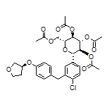 (2R,3R,4R,5S,6S)-2-(Acetoxymethyl)-6-[4-chloro-3-[4-[[(S)-tetrahydrofuran-3-yl]oxy]benzyl]phenyl]tetrahydro-2H-pyran-3,4,5-triyl Triacetate