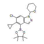 6-Chloro-5-cyclopropyl-1-(tetrahydro-2H-pyran-2-yl)-1H-indazole-4-boronic Acid Pinacol Ester