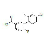 4’-Chloro-6-fluoro-2’-methyl-[1,1’-biphenyl]-3-carboxylic Acid