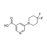 5-(4,4-Difluoro-1-piperidyl)nicotinic Acid
