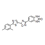 5-[5-[2-(2,4-Dimethylphenyl)thiazol-5-yl]-1,2,4-oxadiazol-3-yl]-1H-benzo[d]imidazol-2(3H)-one