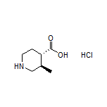 (3R,4S)-3-Methylpiperidine-4-carboxylic Acid Hydrochloride