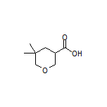5,5-Dimethyltetrahydro-2H-pyran-3-carboxylic Acid