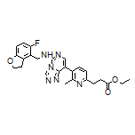 Ethyl 3-[5-[5-[[(5-Fluoro-2,3-dihydrobenzofuran-4-yl)methyl]amino]-[1,2,4]triazolo[4,3-c]pyrimidin-8-yl]-6-methylpyridin-2-yl]propanoate