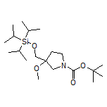 1-Boc-3-methoxy-3-[[(triisopropylsilyl)oxy]methyl]pyrrolidine