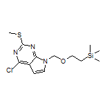 4-Chloro-2-(methylthio)-7-[[2-(trimethylsilyl)ethoxy]methyl]-7H-pyrrolo[2,3-d]pyrimidine