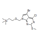 5-Bromo-4-chloro-2-(methylthio)-7-[[2-(trimethylsilyl)ethoxy]methyl]-7H-pyrrolo[2,3-d]pyrimidine
