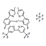 [4,4’-Bis-trifluoromethyl]bis[(5-fluoro-2-(5-methyl-2-pyridinyl)phenyl]iridium(III) Hexafluorophosphate