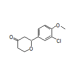 2-(3-Chloro-4-methoxyphenyl)dihydro-2H-pyran-4(3H)-one