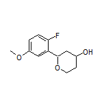 2-(2-Fluoro-5-methoxyphenyl)tetrahydro-2H-pyran-4-ol